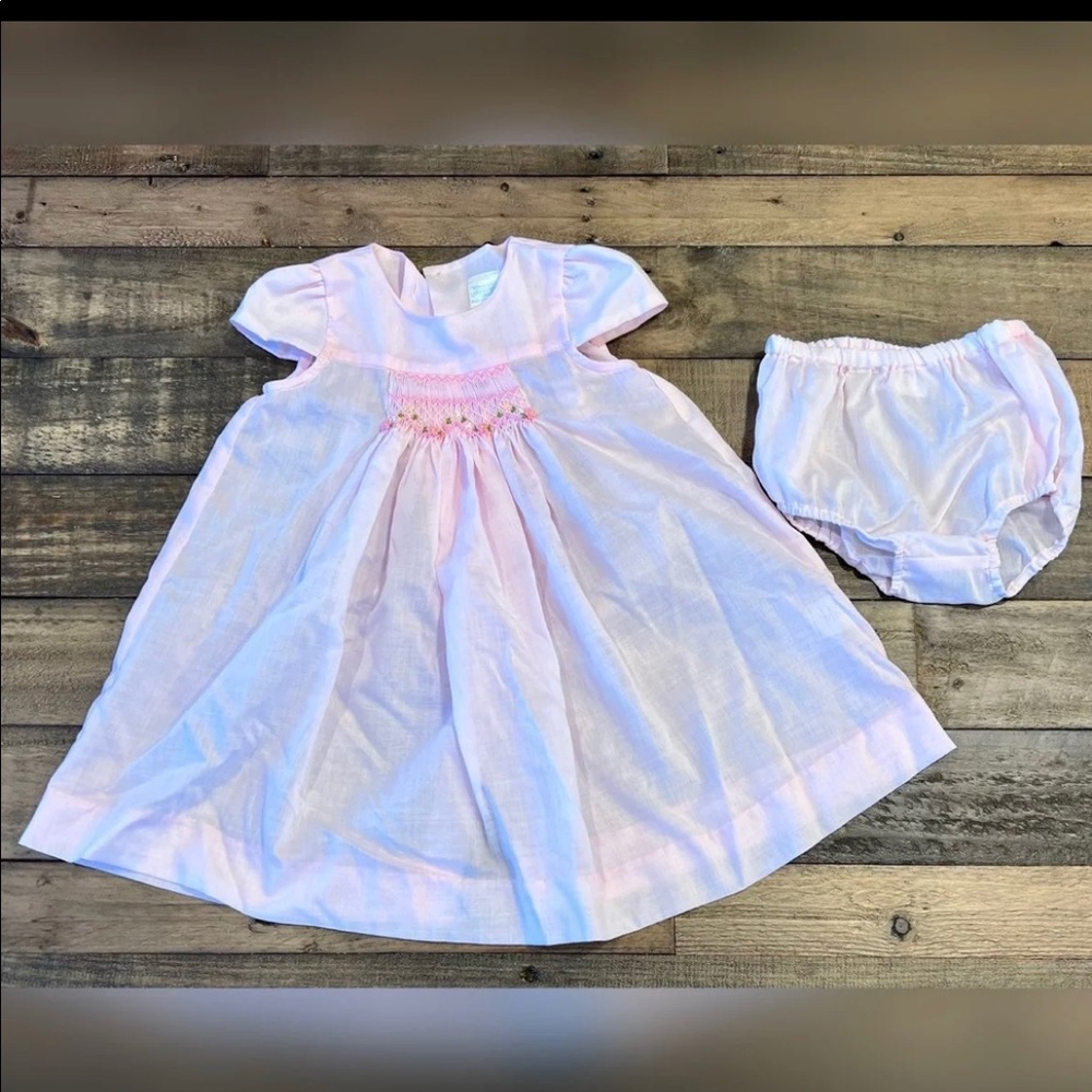 NWOT Edgehill Collection Smocked A Line Dress Size 18 Months